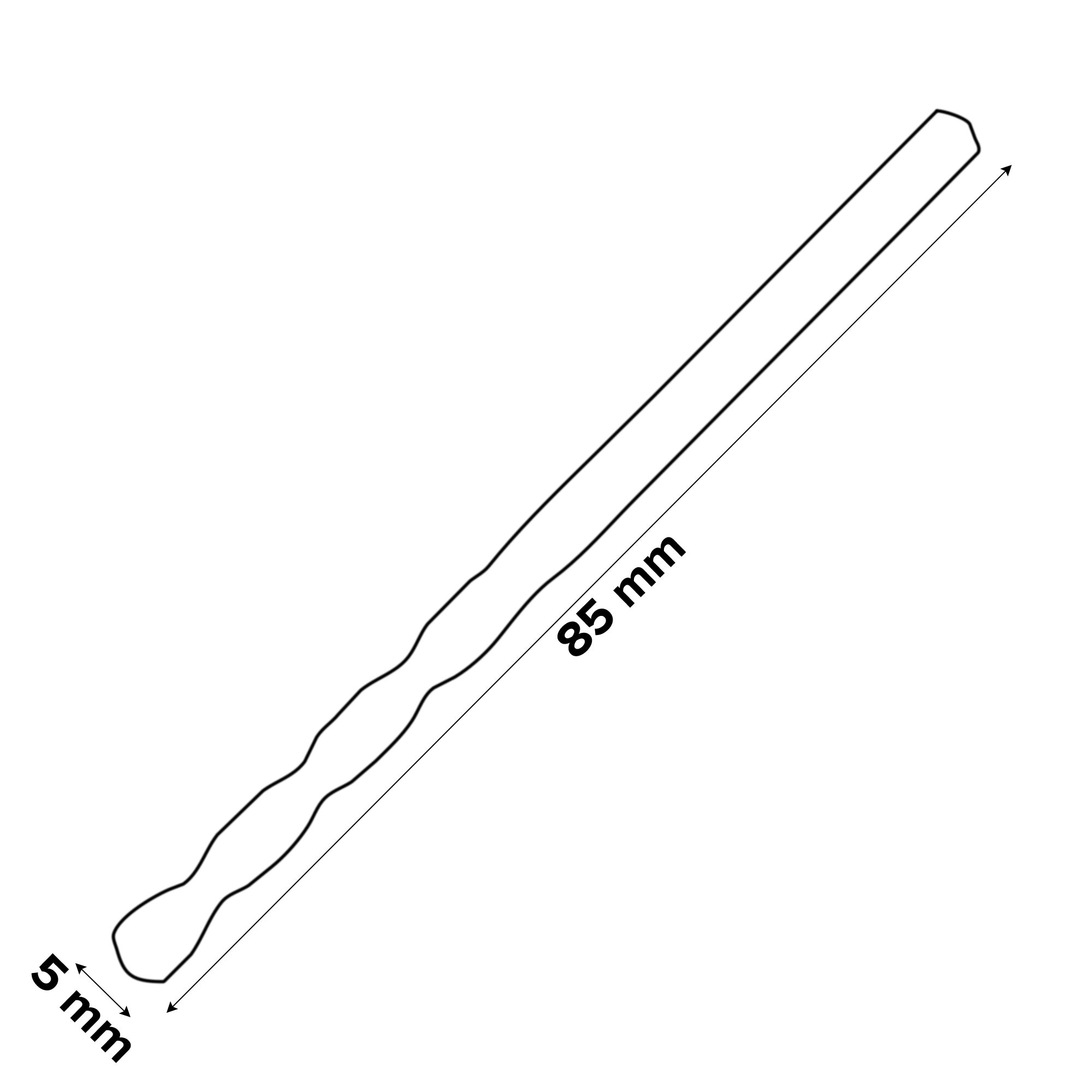 Erbauer Round Multi-purpose Drill bit (Dia)5mm (L)85mm
