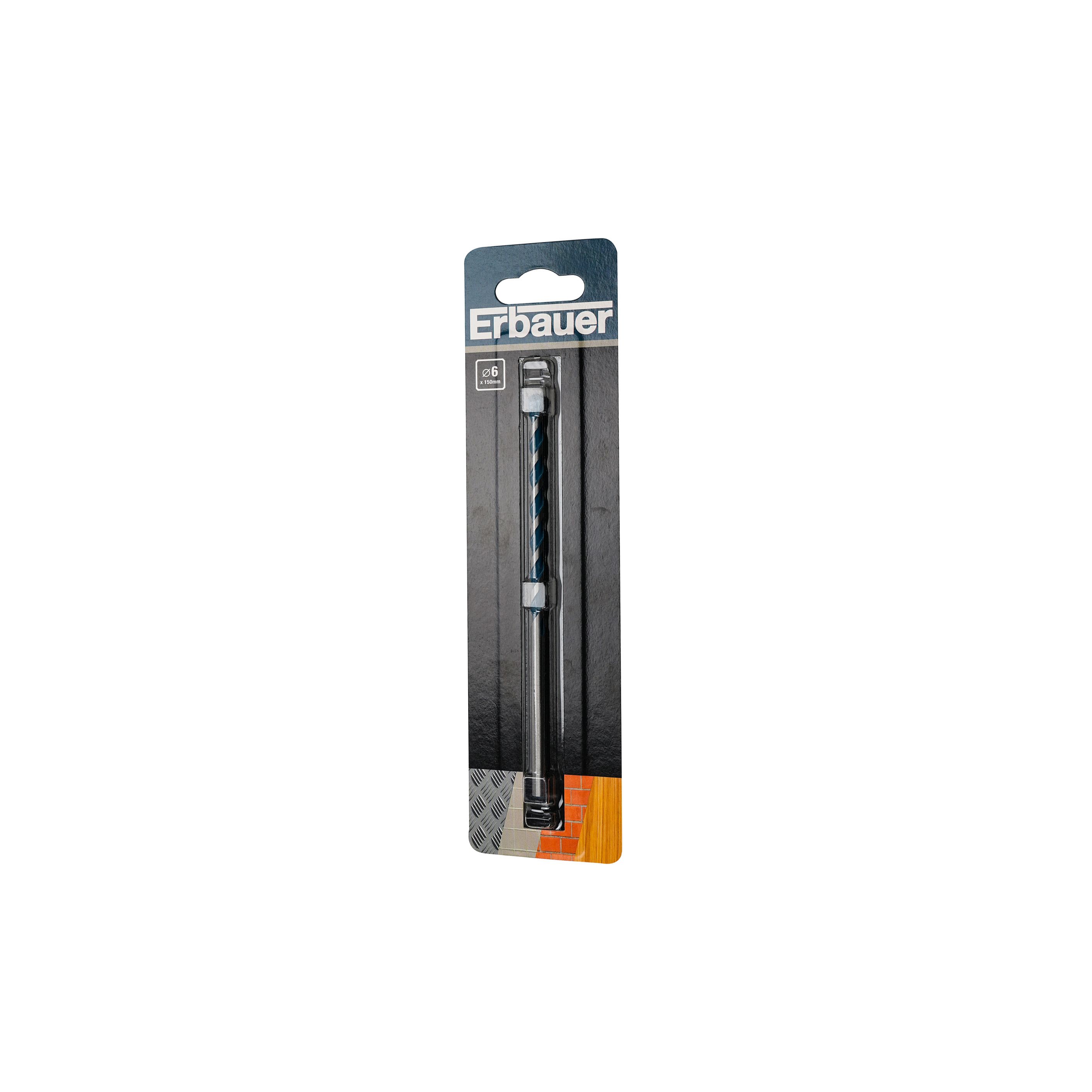 Erbauer Round Multi-purpose Drill bit (Dia)6mm (L)150mm