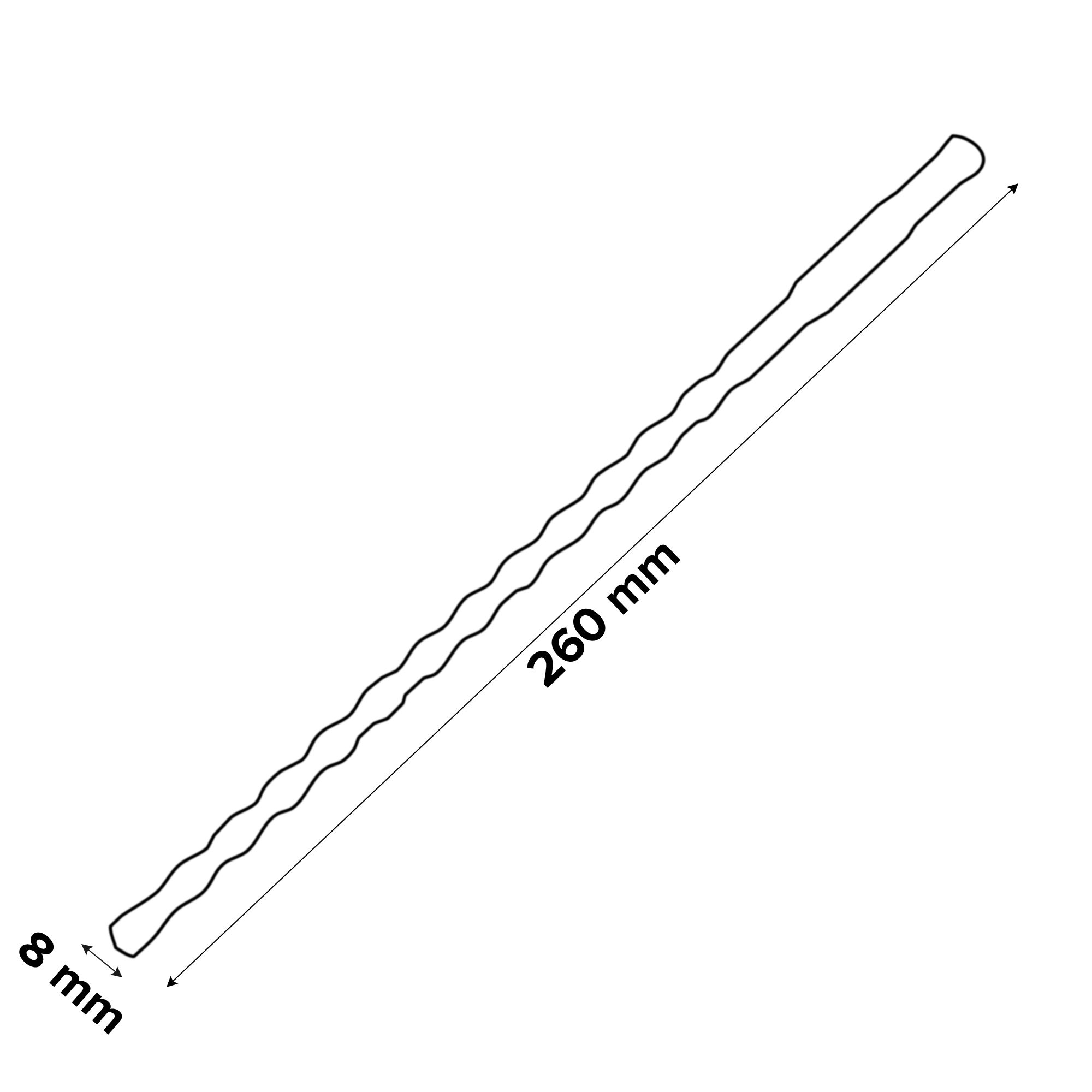 Erbauer SDS plus Masonry Drill bit (Dia)8mm (L)260mm