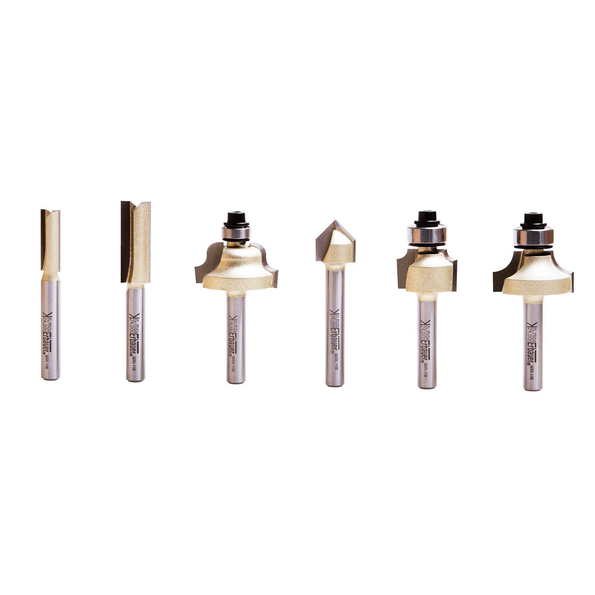 Erbauer router store bit set