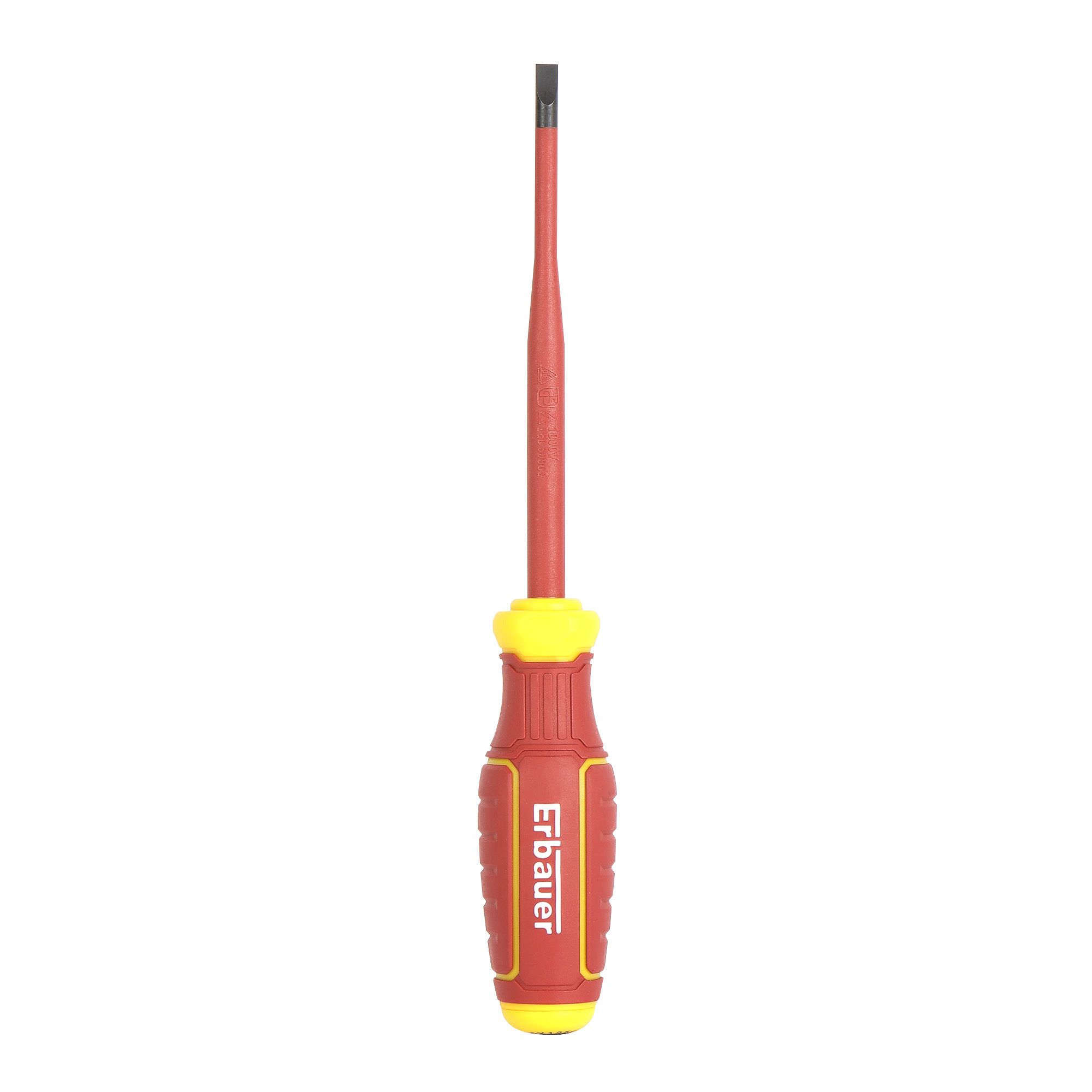 Erbauer Slotted VDE Screwdriver SL-5.5mm x 125mm