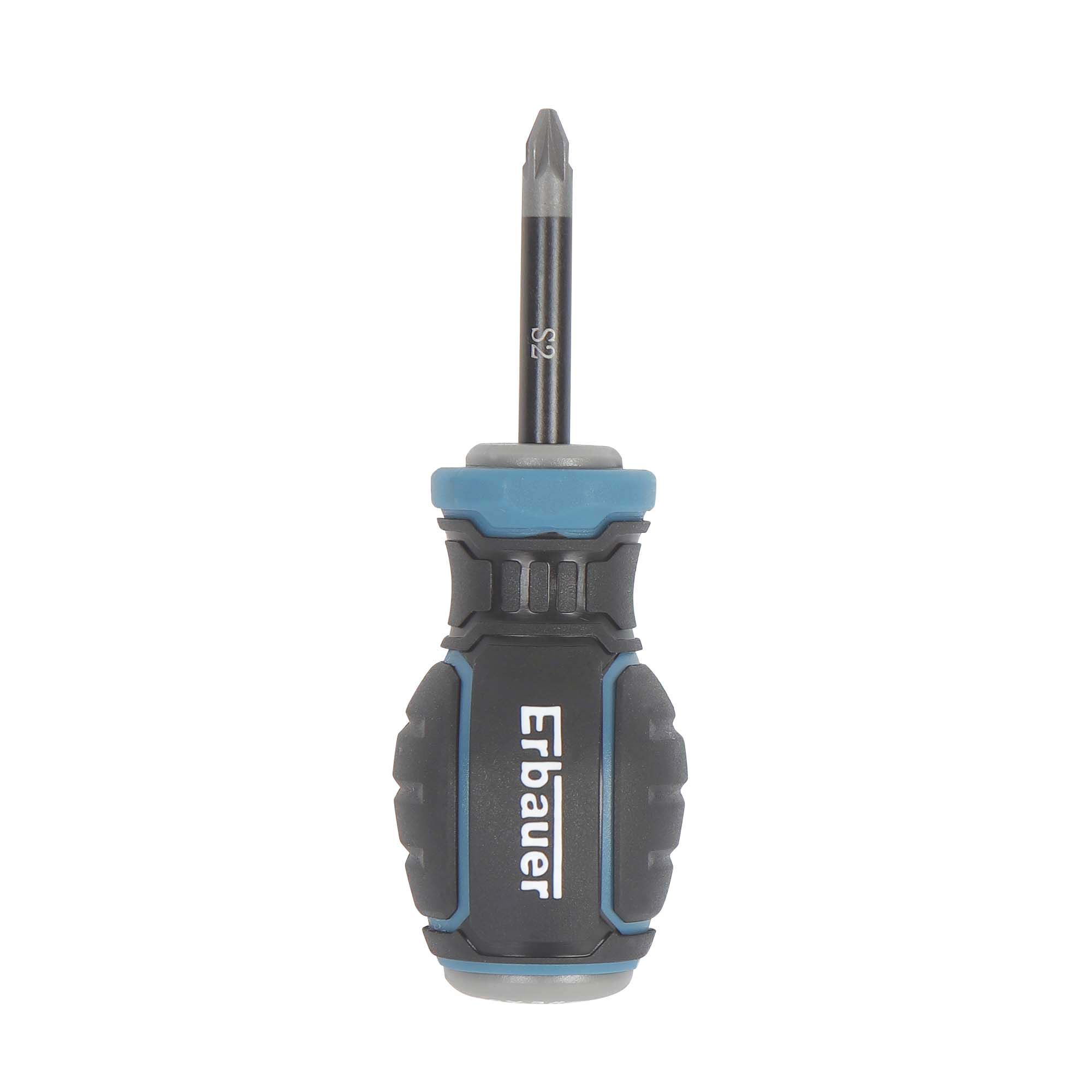 Erbauer Stubby Pozi Screwdriver PZ2 x 38mm