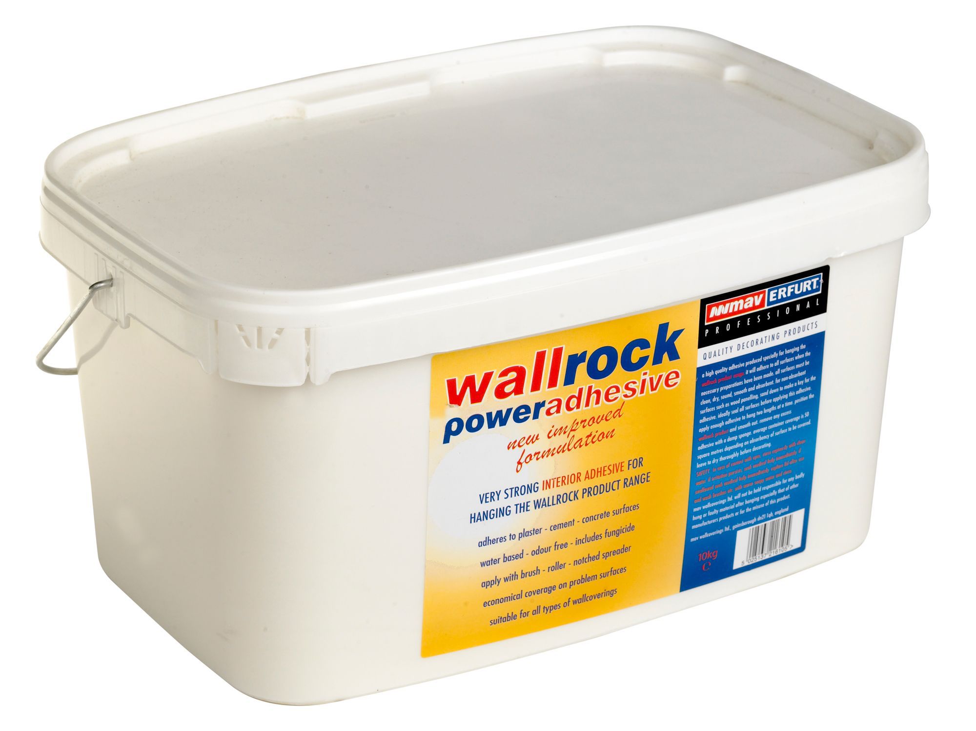 Erfurt Wallrock Ready mixed Wallpaper Adhesive 10kg DIY at B&Q