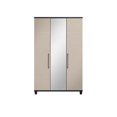 Eris Black & grey Triple Wardrobe (H)1932mm (W)1204mm (D)558mm