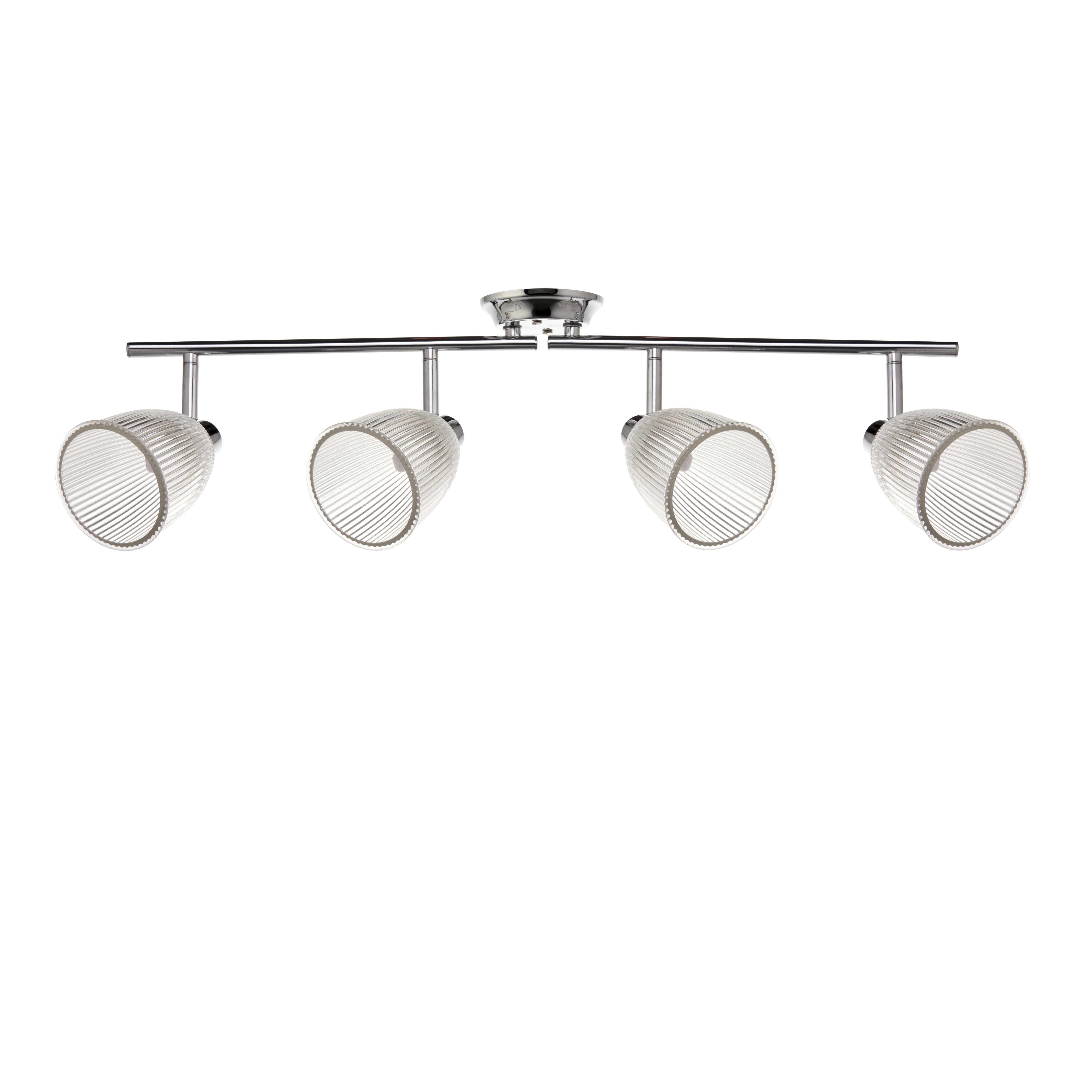 Ernet Chrome effect 4 Light Spotlight bar