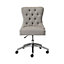 Eseld Grey Linen effect Office chair (H)960mm (W)670mm (D)670mm
