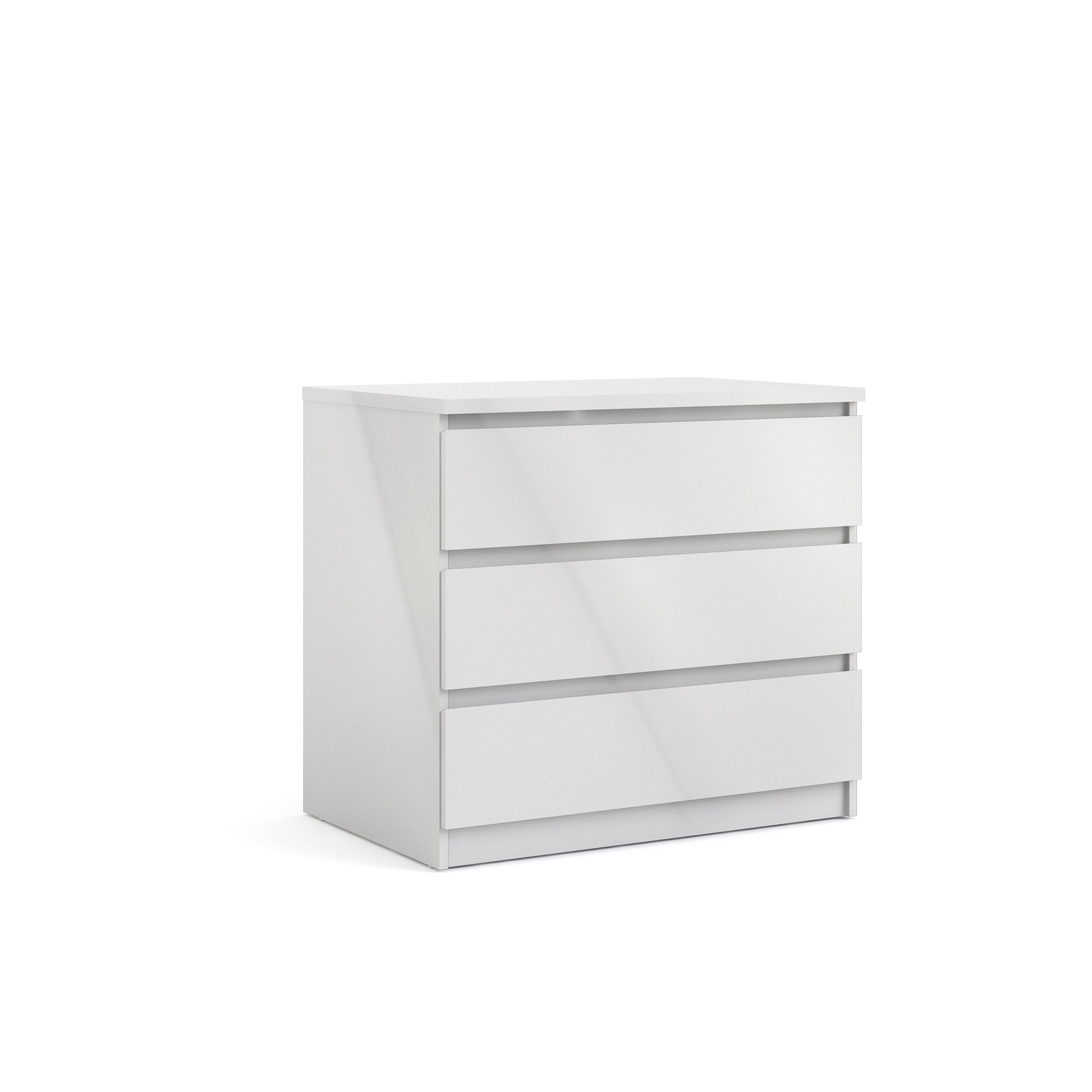 White chest of on sale drawers 70cm wide