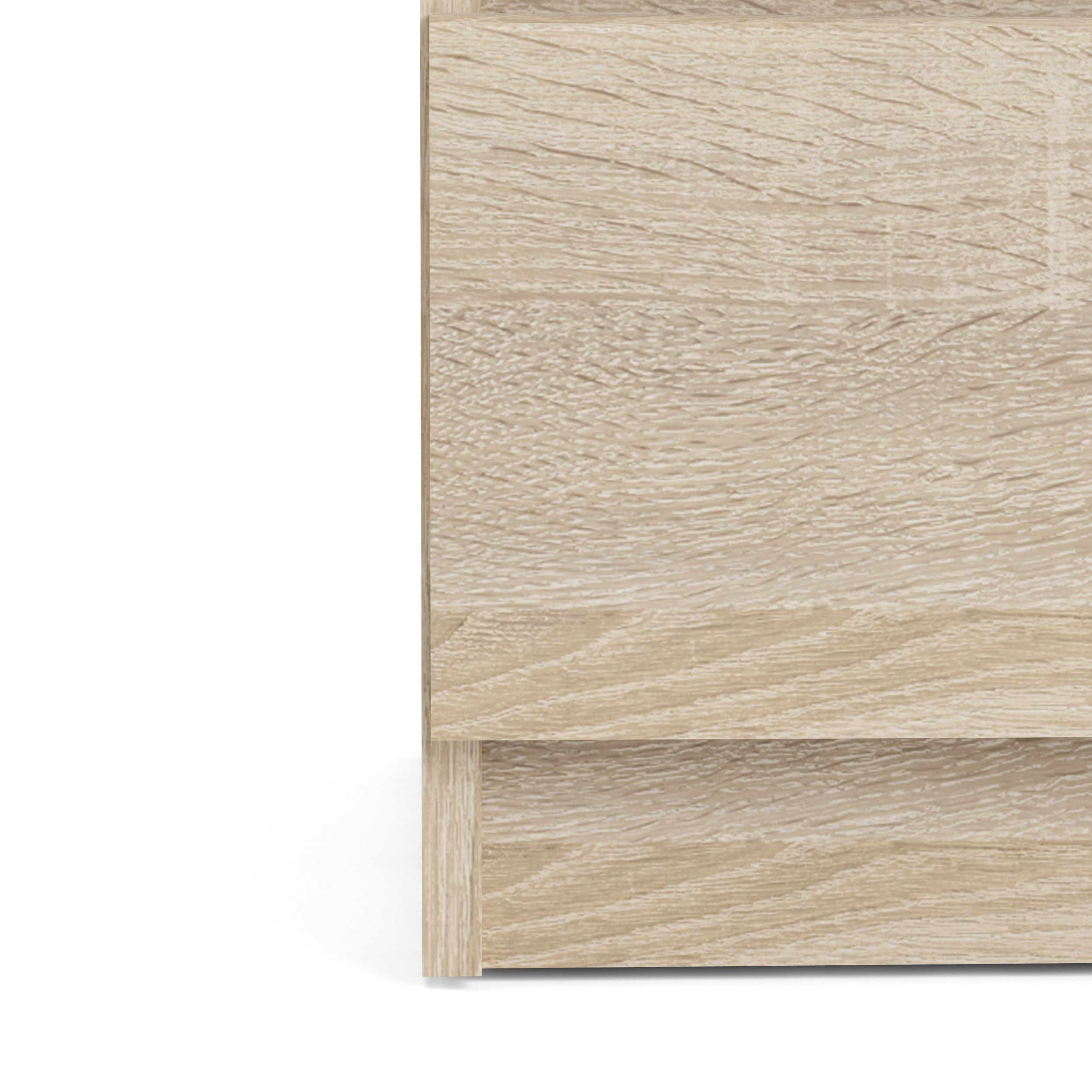 Esla Matt oak effect 5 Drawer Chest of drawers (H)1100mm (W)400mm (D)500mm