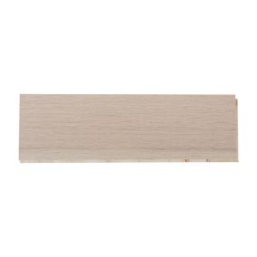 Eslov Herringbone Natural Satin Oak effect Real wood top layer Flooring Sample, (W)90mm