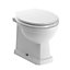 Essentials Somerton White Back to wall Square Toilet set with Soft close seat