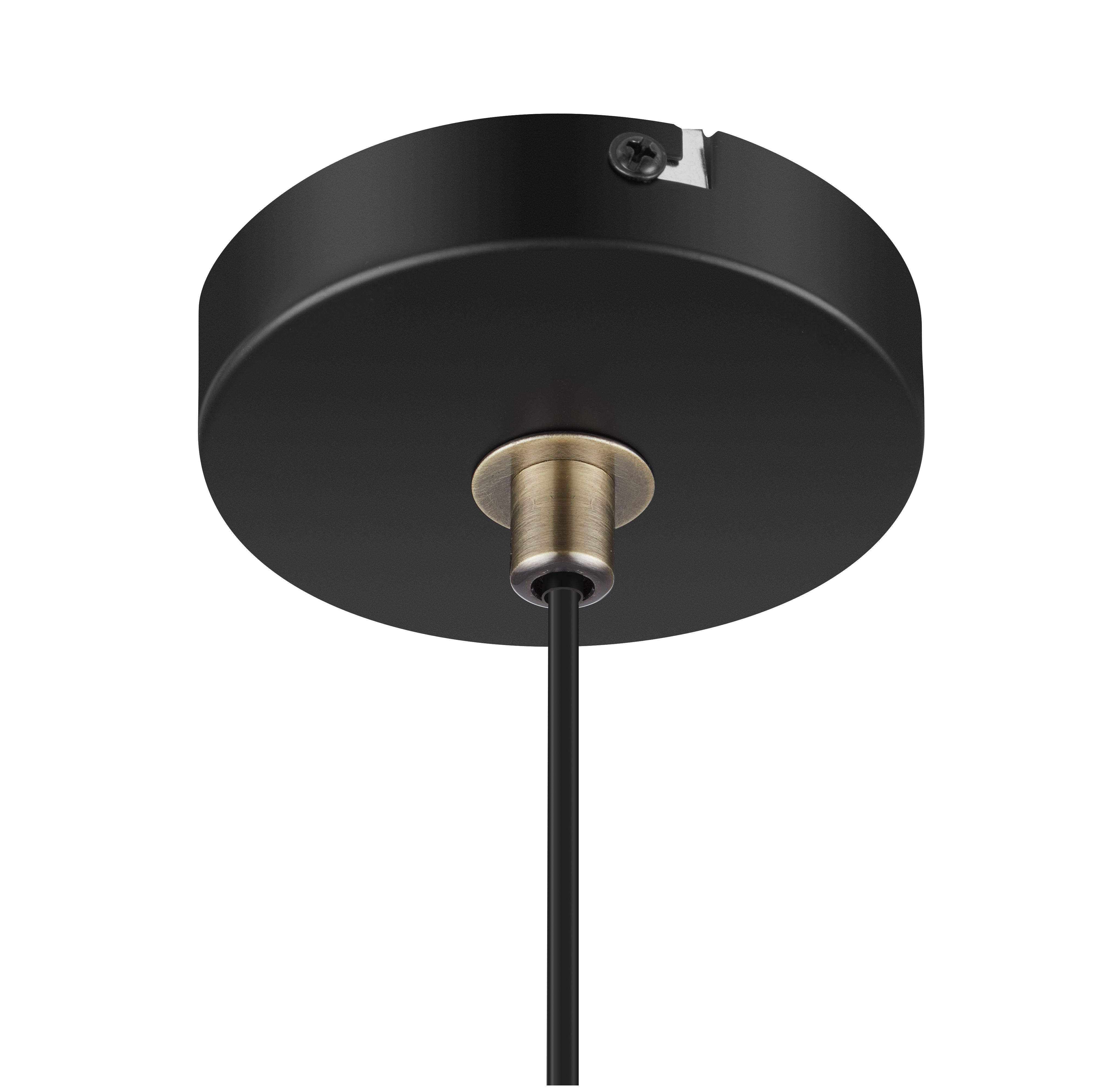 ETTING Pendant Matt Black LED Pendant ceiling light Dia 350mm