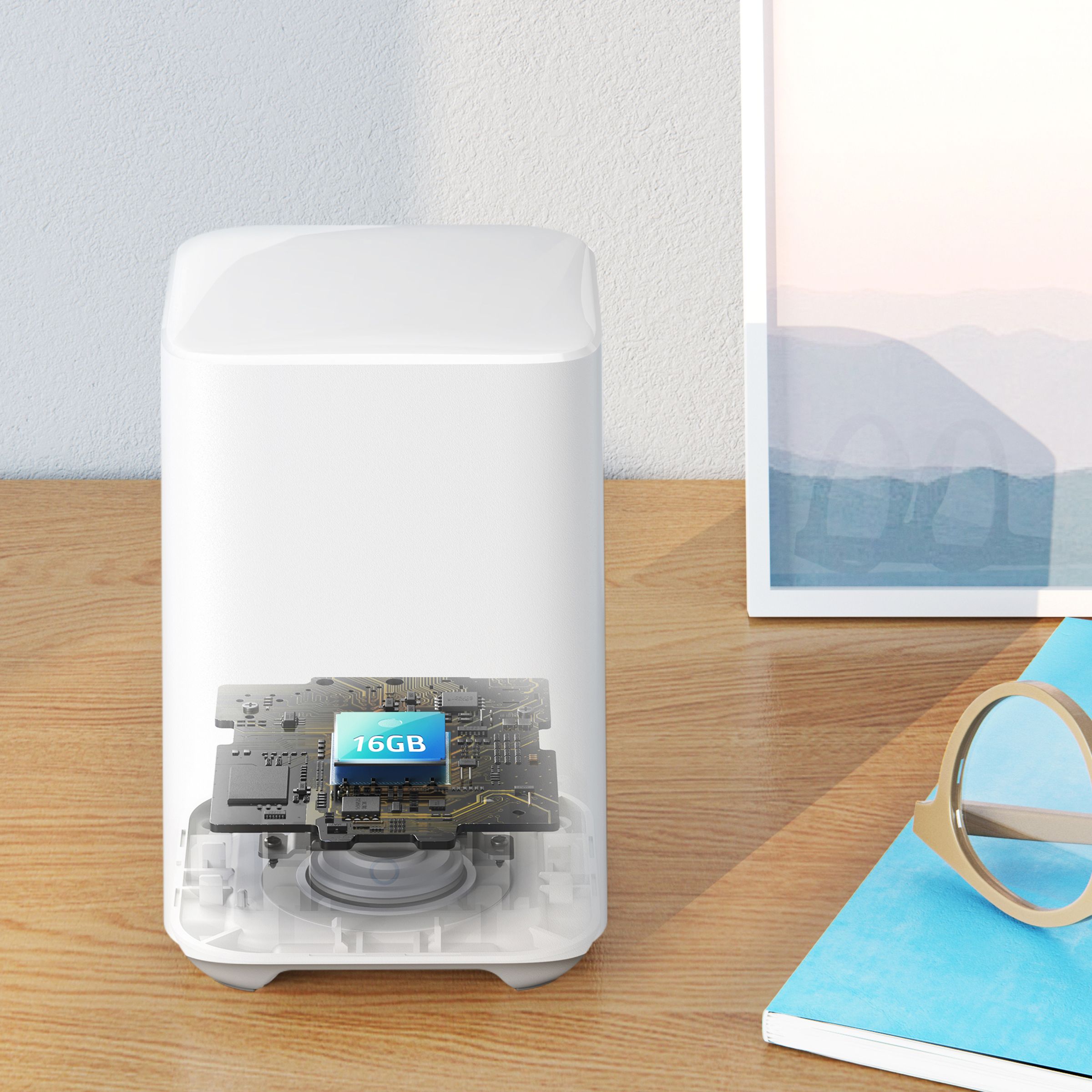 Eufy Black Wireless Video doorbell with homebase