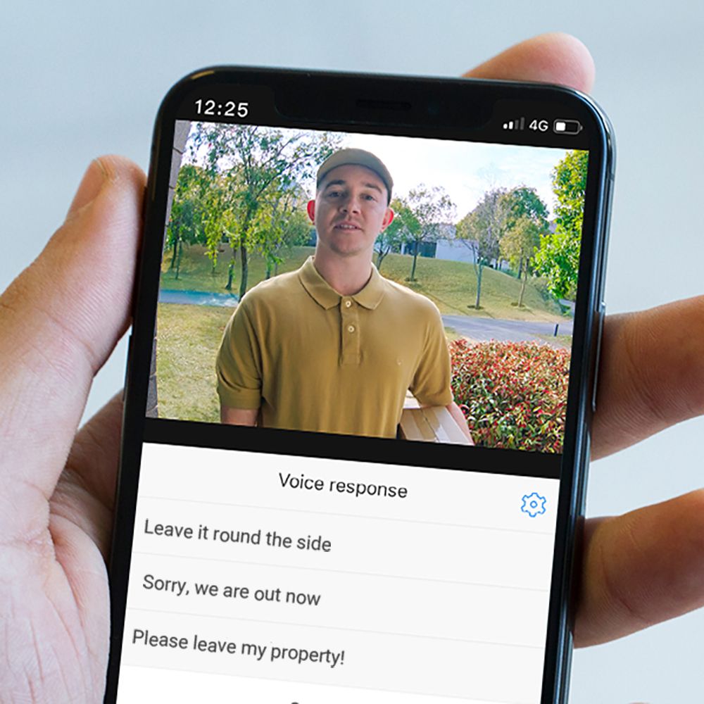 Eufy Black Wireless Video doorbell with homebase