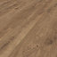 Eurohome Water Resistant Dark Brown Oak effect Laminate Flooring, 2.22m²
