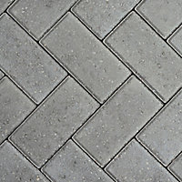 Europa Grey Block paving (L)200mm (W)100mm (T)60mm