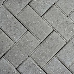 Europa Grey Block paving (L)200mm (W)100mm (T)60mm