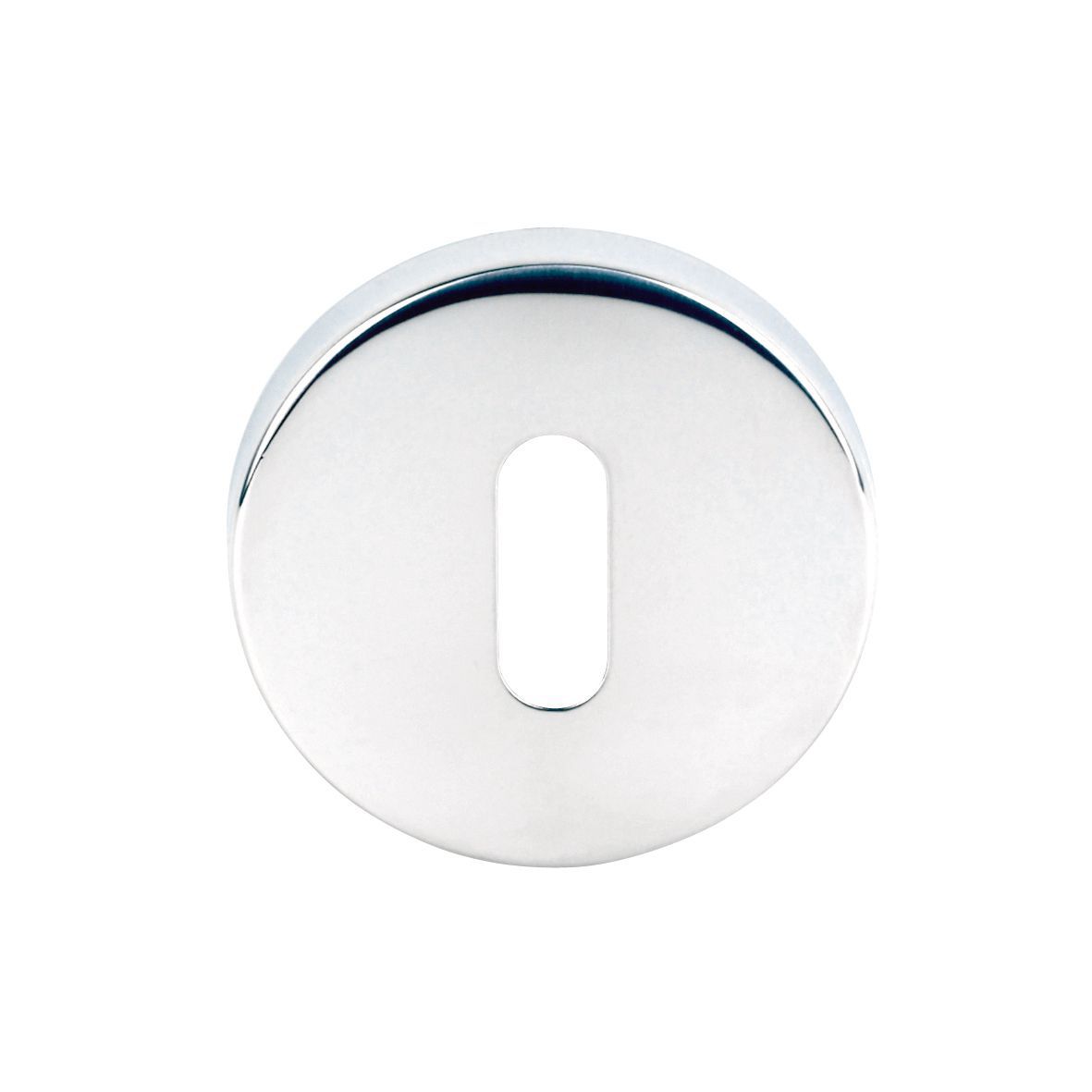Eurospec Stainless steel Door escutcheon (Dia)54mm, Pack of 2