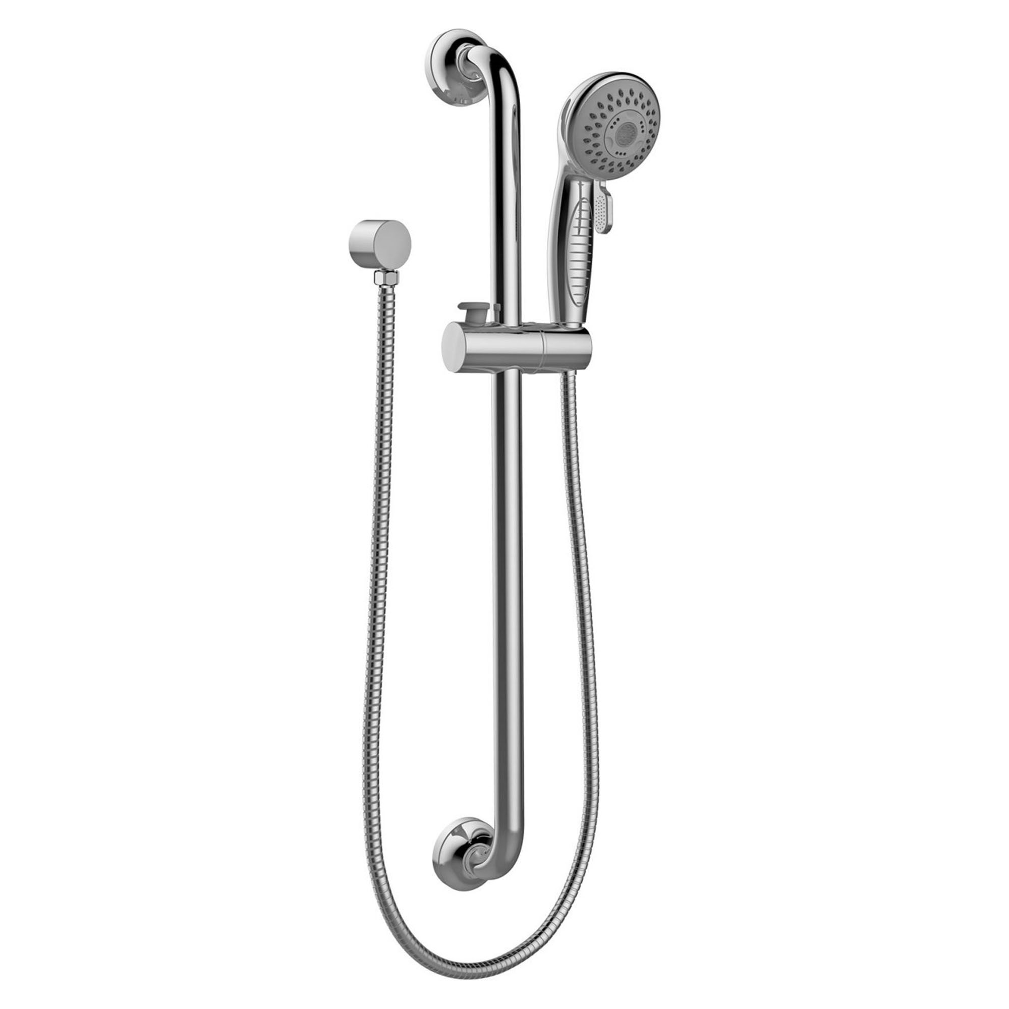 Evekare Chrome effect 3spray pattern Shower riser rail kit DIY at B&Q
