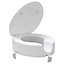 Evekare White Raised Standard close Toilet seat