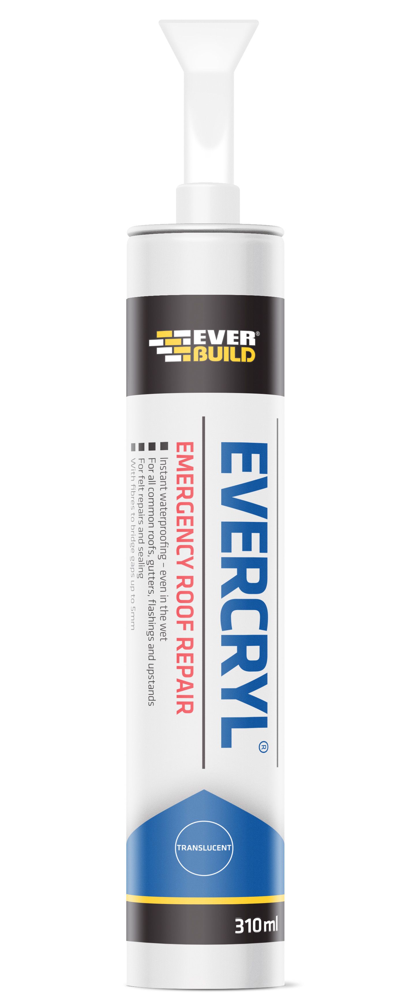 Buy Everbuild Transparent Emergency Roof & Gutter Sealer, 310ml | DIY ...