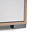 Evie Matt & high gloss white oak effect 4 Drawer Chest of drawers (H)910mm (W)702mm (D)395mm