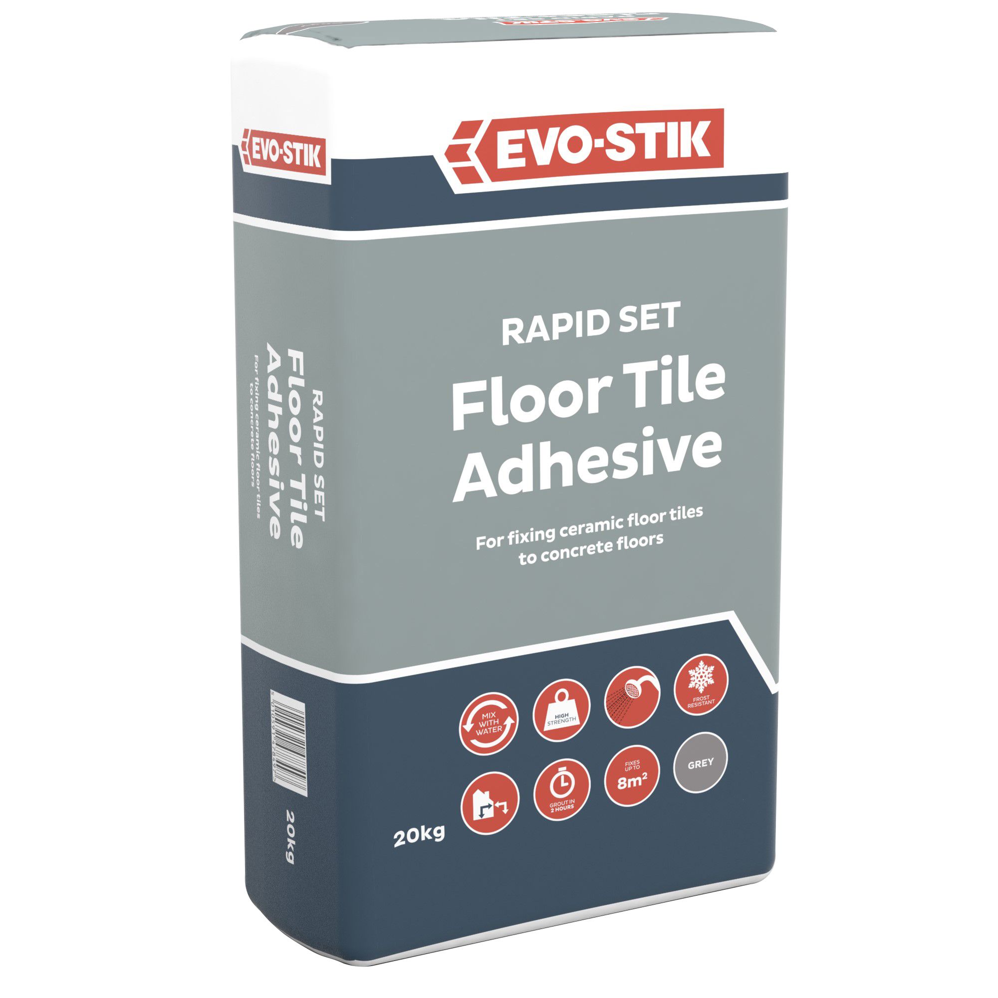 Evo-Stik Grey Floor tile Adhesive, 20kg Price Comparisons | Compare The Build