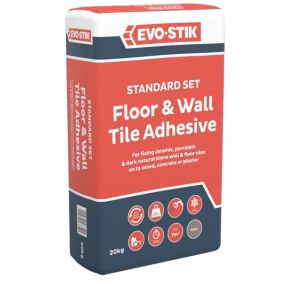 Evo-Stik Grey Wall & floor tile Adhesive, 20kg