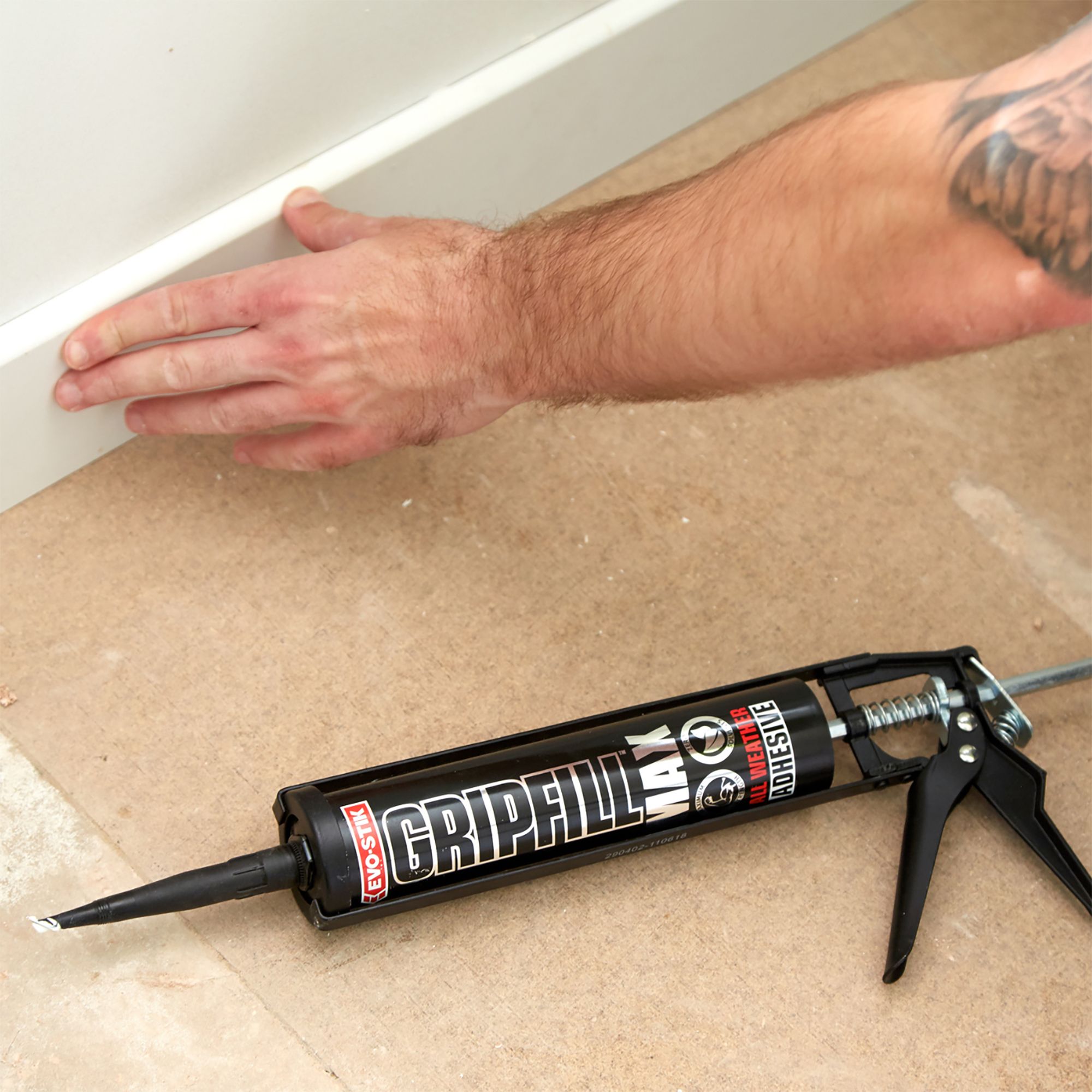 Evo-Stik Gripfill Max White Weatherproof Grab adhesive, Volume 290ml