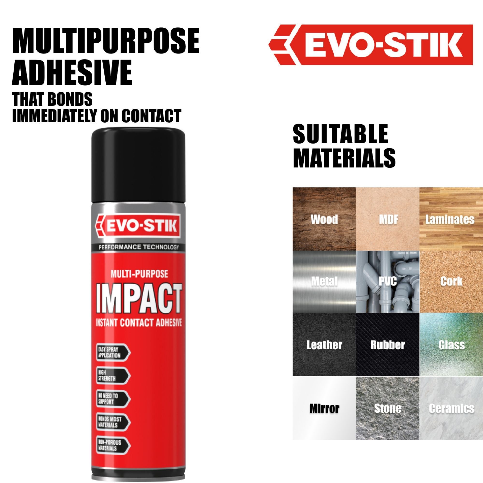 Evo-Stik Impact Spray contact adhesive 200ml