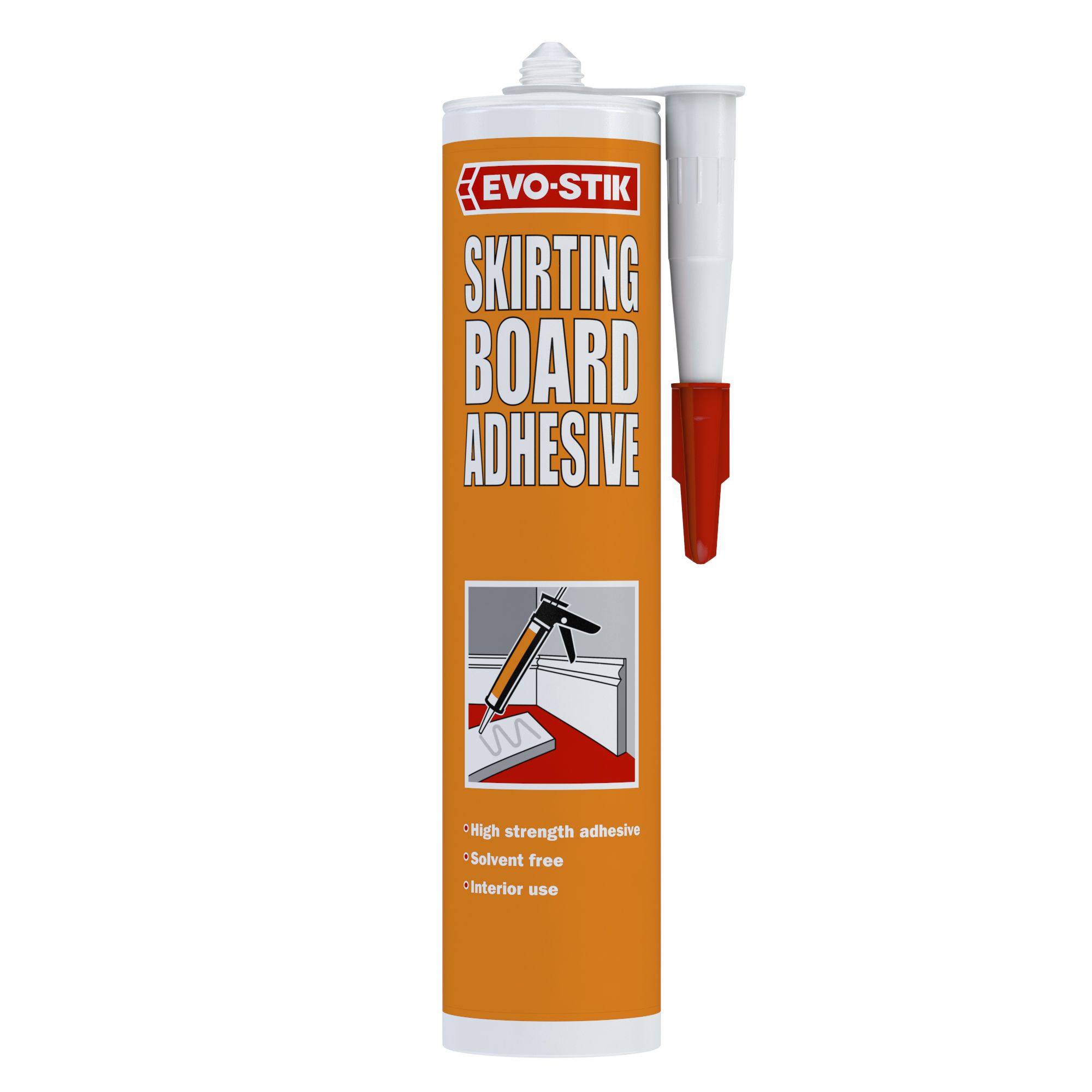EvoStik Solventfree Acrylicbased Buff Skirting board Adhesive 310ml