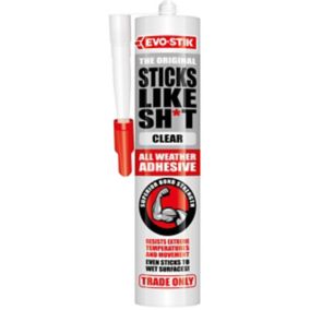 Evo-Stik Sticks Like Sh*t Clear Grab adhesive 290ml 0.31kg