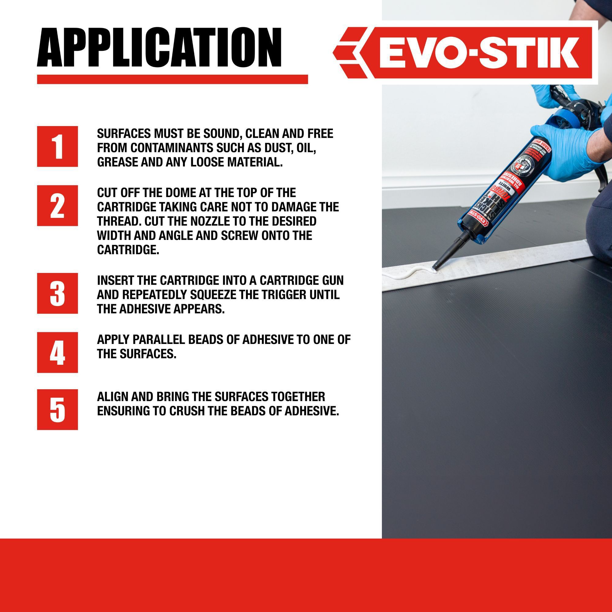 Evo-Stik Sticks Like Sh*t Turbo White Waterproof Grab adhesive, Volume 290ml