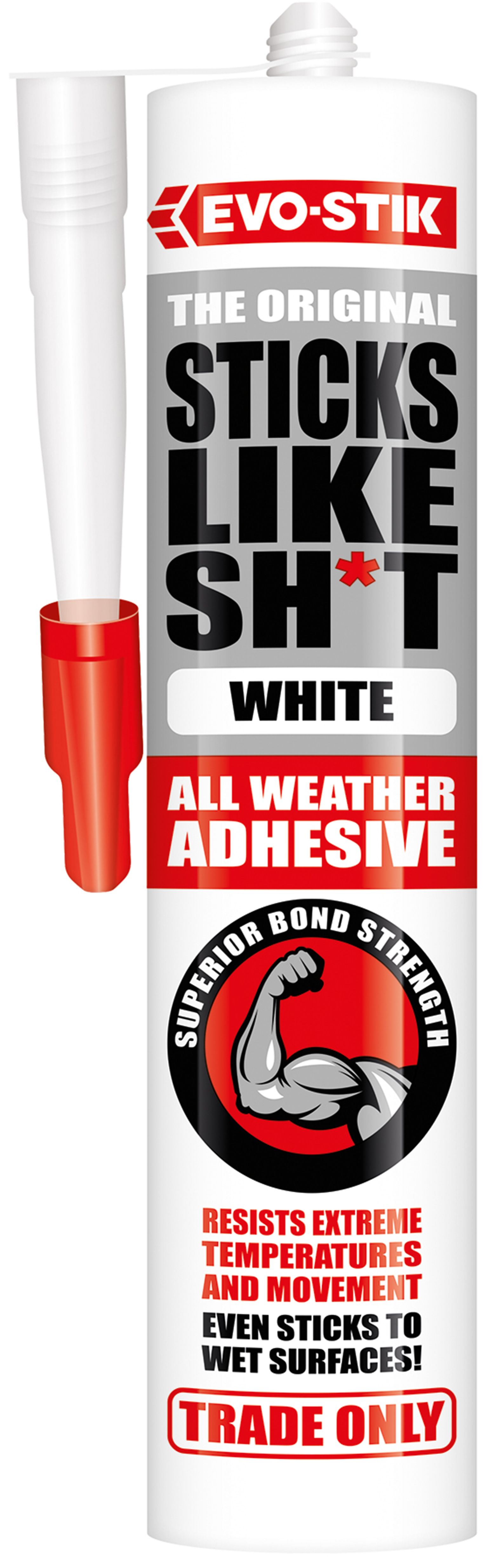 Evo-Stik Sticks Like Sh*t White Grab adhesive 290ml 0.47kg