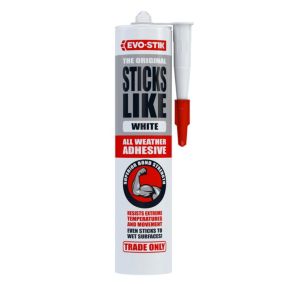 Evo-Stik Sticks Like Weatherproof Solvent-free White Grab adhesive 290ml