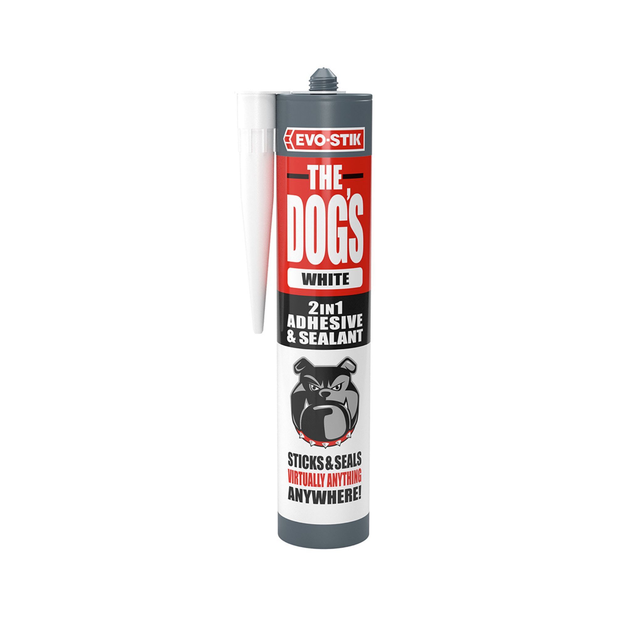 Evo-Stik The Dog's White Weatherproof Skirting board Grab adhesive & sealant, Volume 290ml