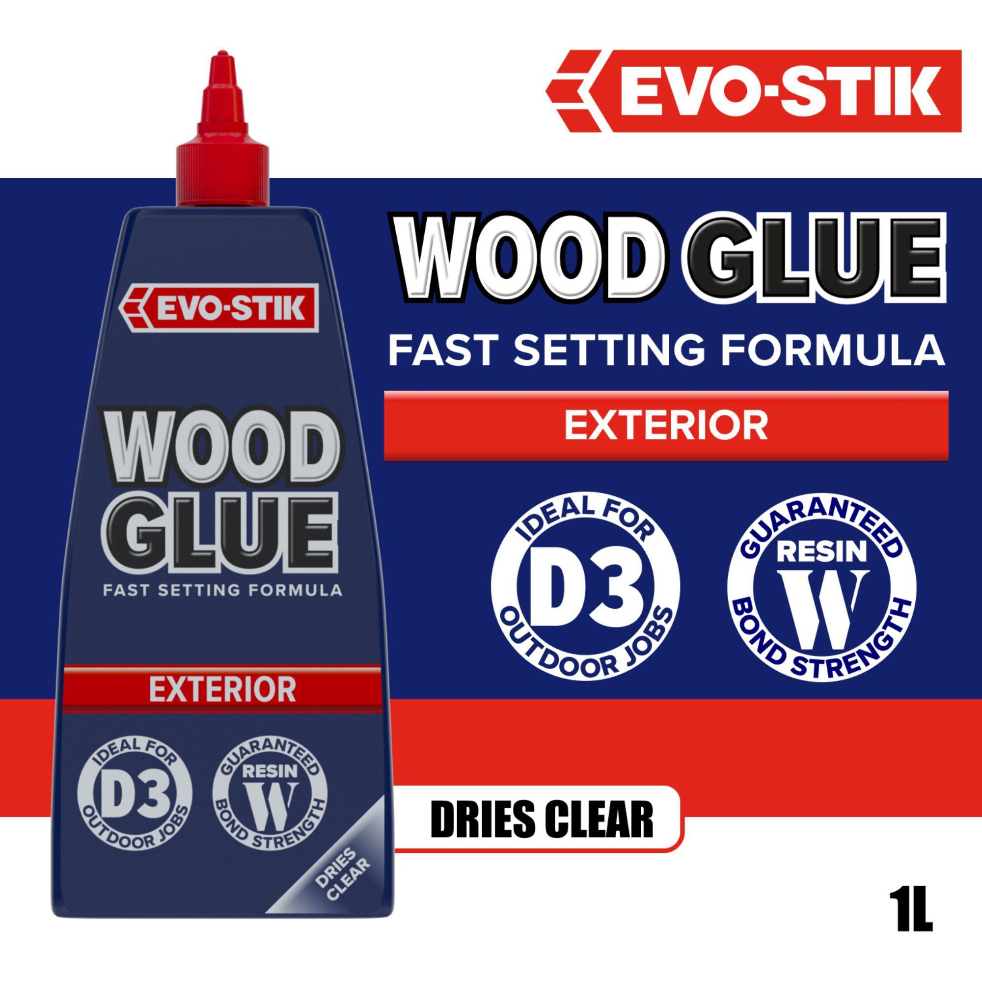 Evo-Stik Wood glue - exterior Adhesive, 1L