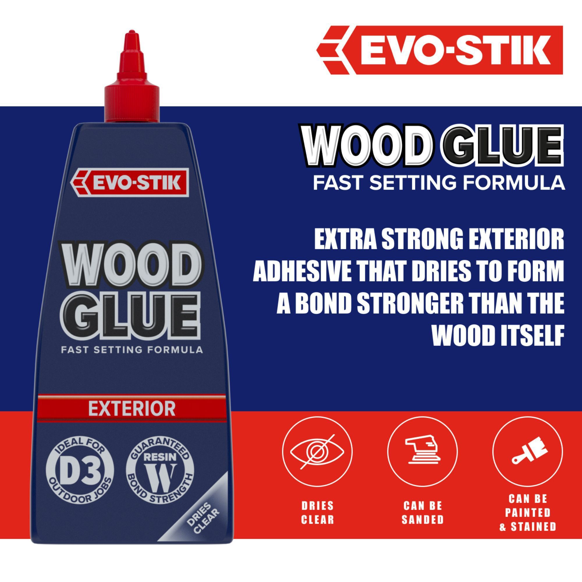 Evo-Stik Wood glue - exterior Adhesive, 1L