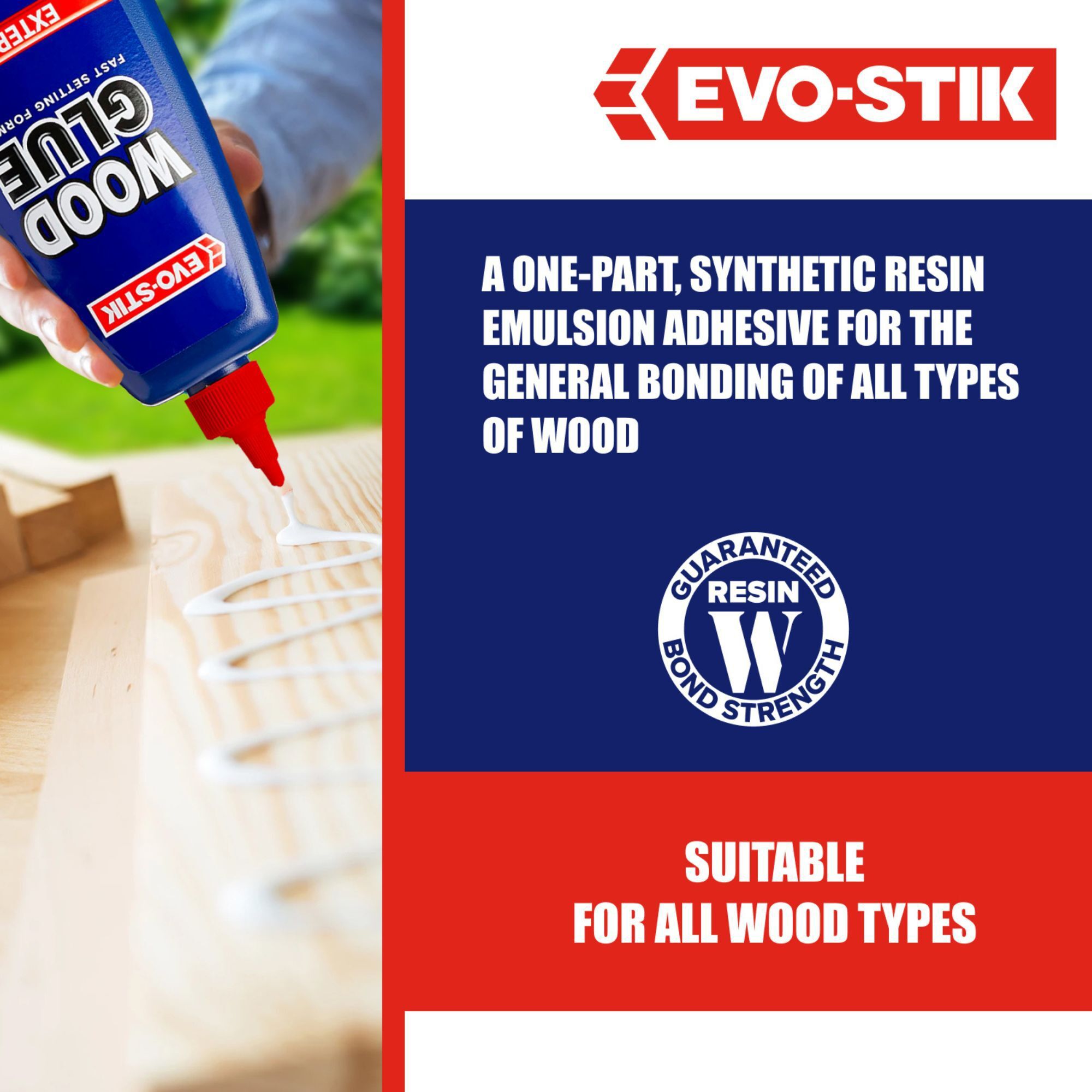 Evo-Stik Wood glue - exterior Adhesive, 1L