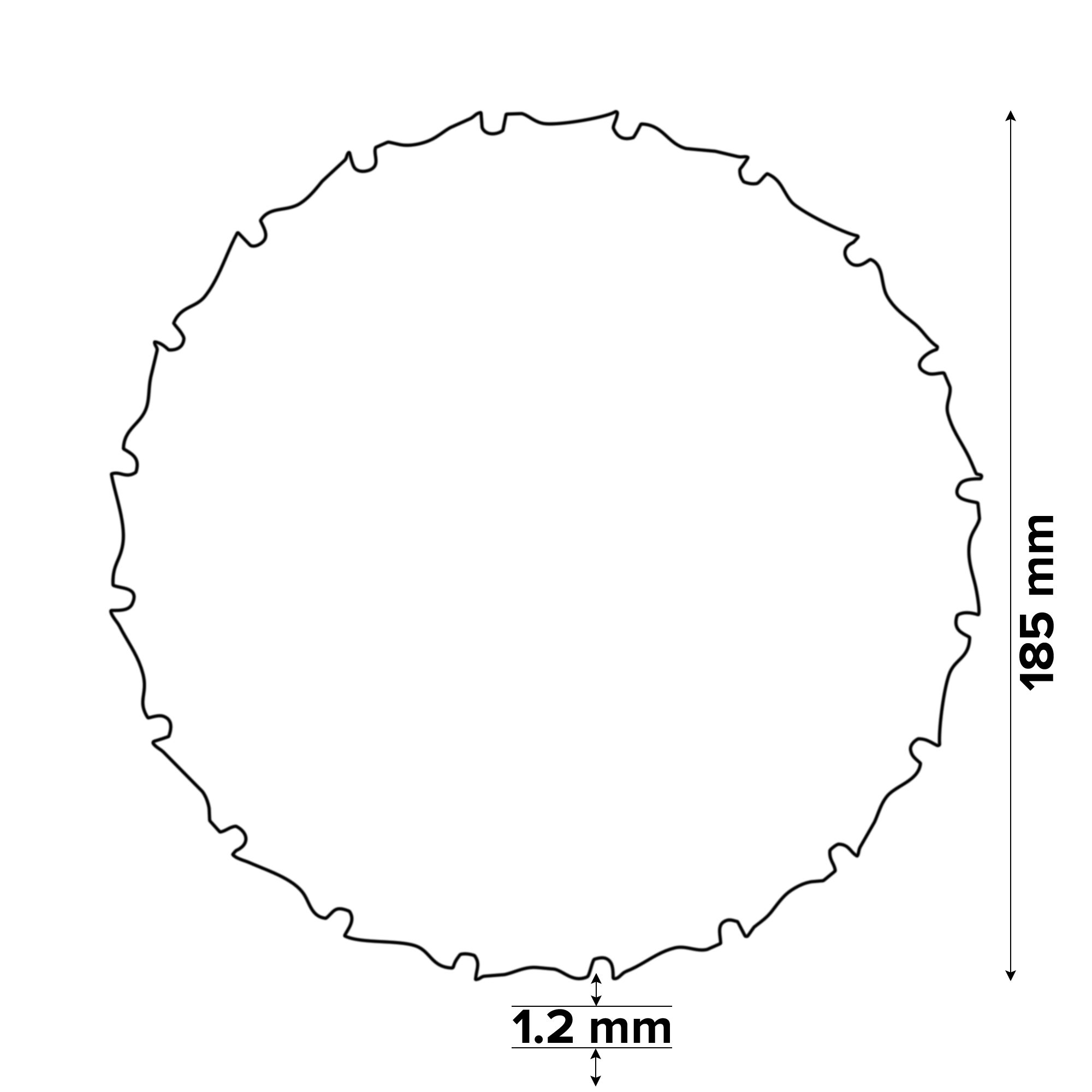 Evolution 16T Circular saw blade (Dia)185mm