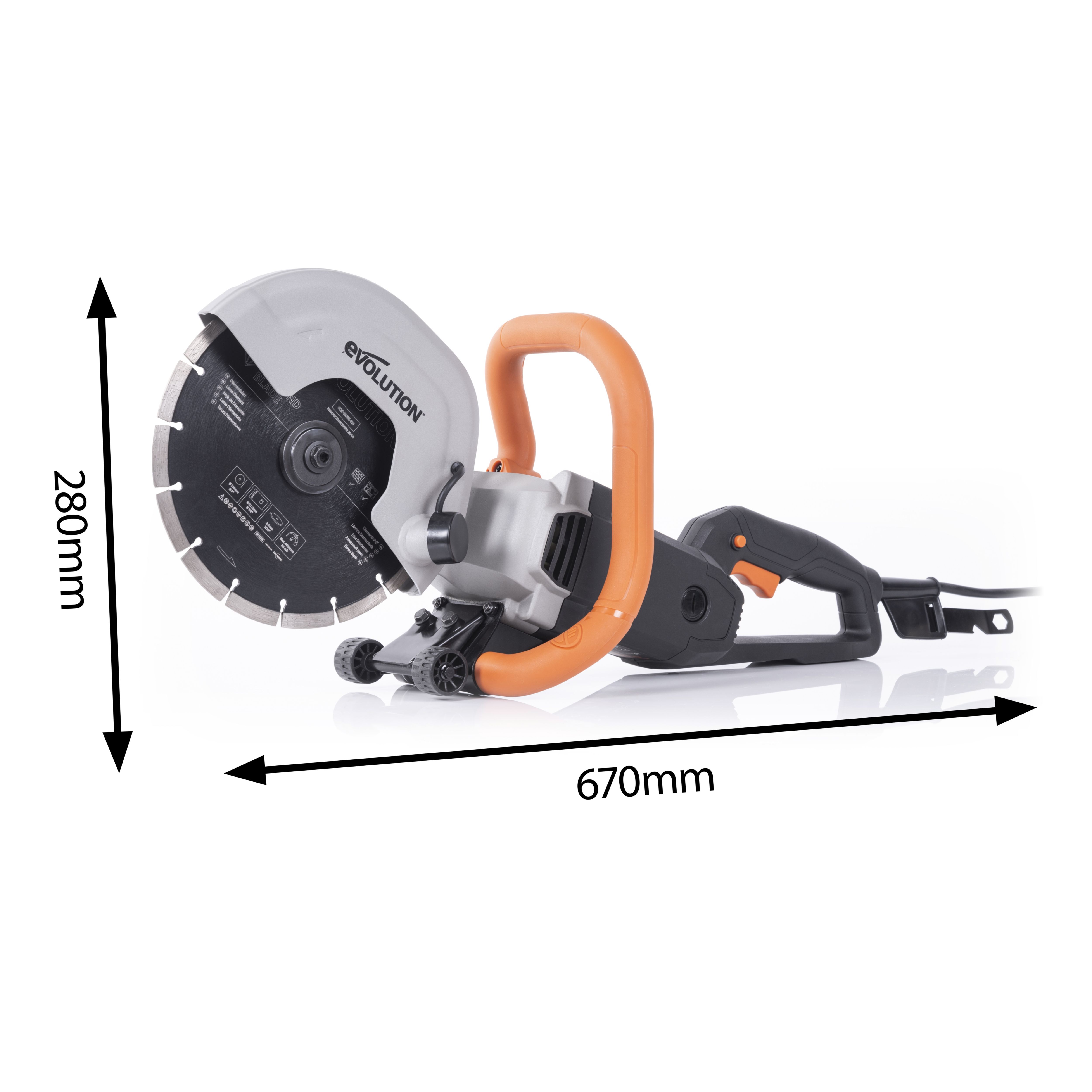 Evolution 2000W 230-240V 230mm Corded Disc cutter R230DCT