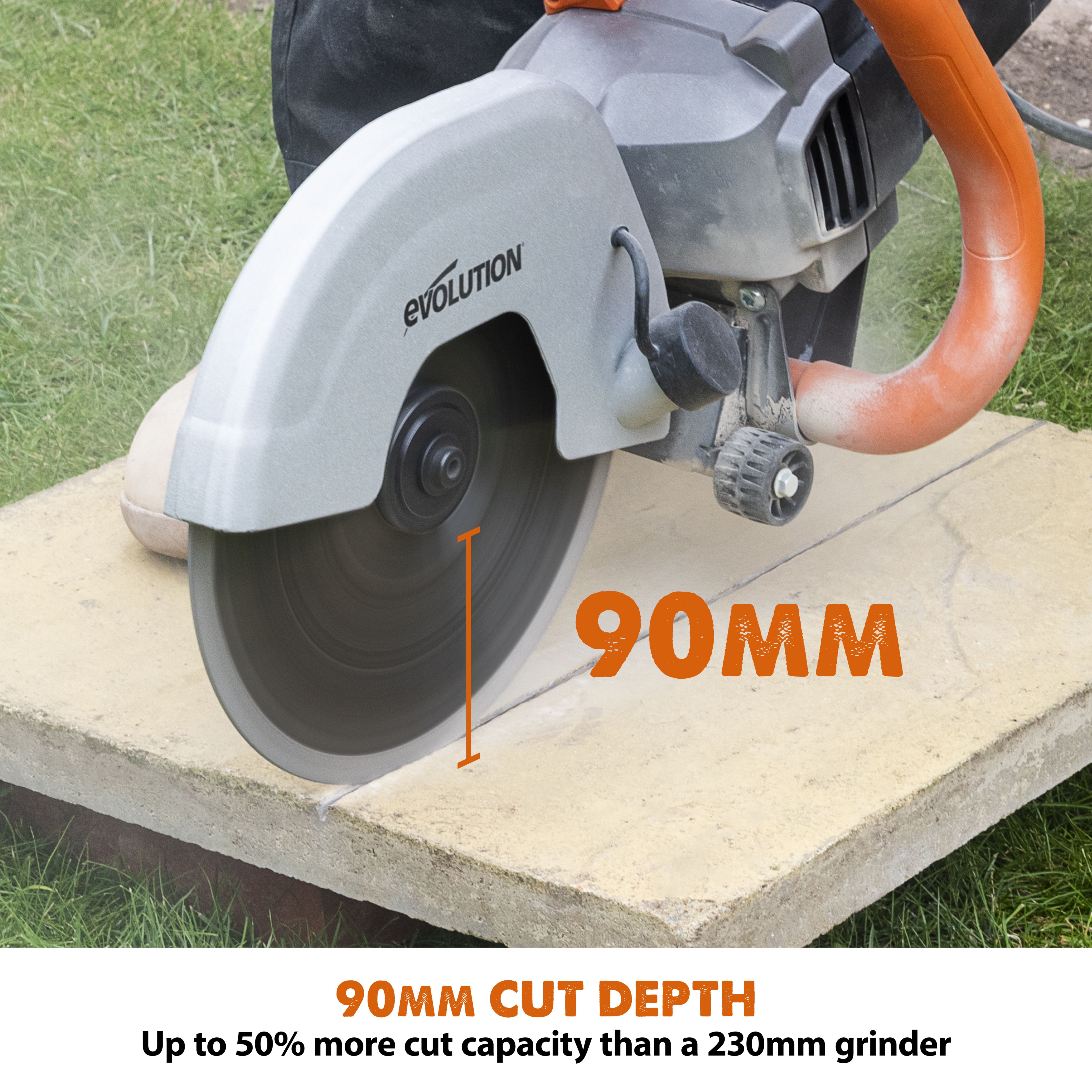 Evolution 2000W 230-240V 230mm Corded Disc cutter R230DCT