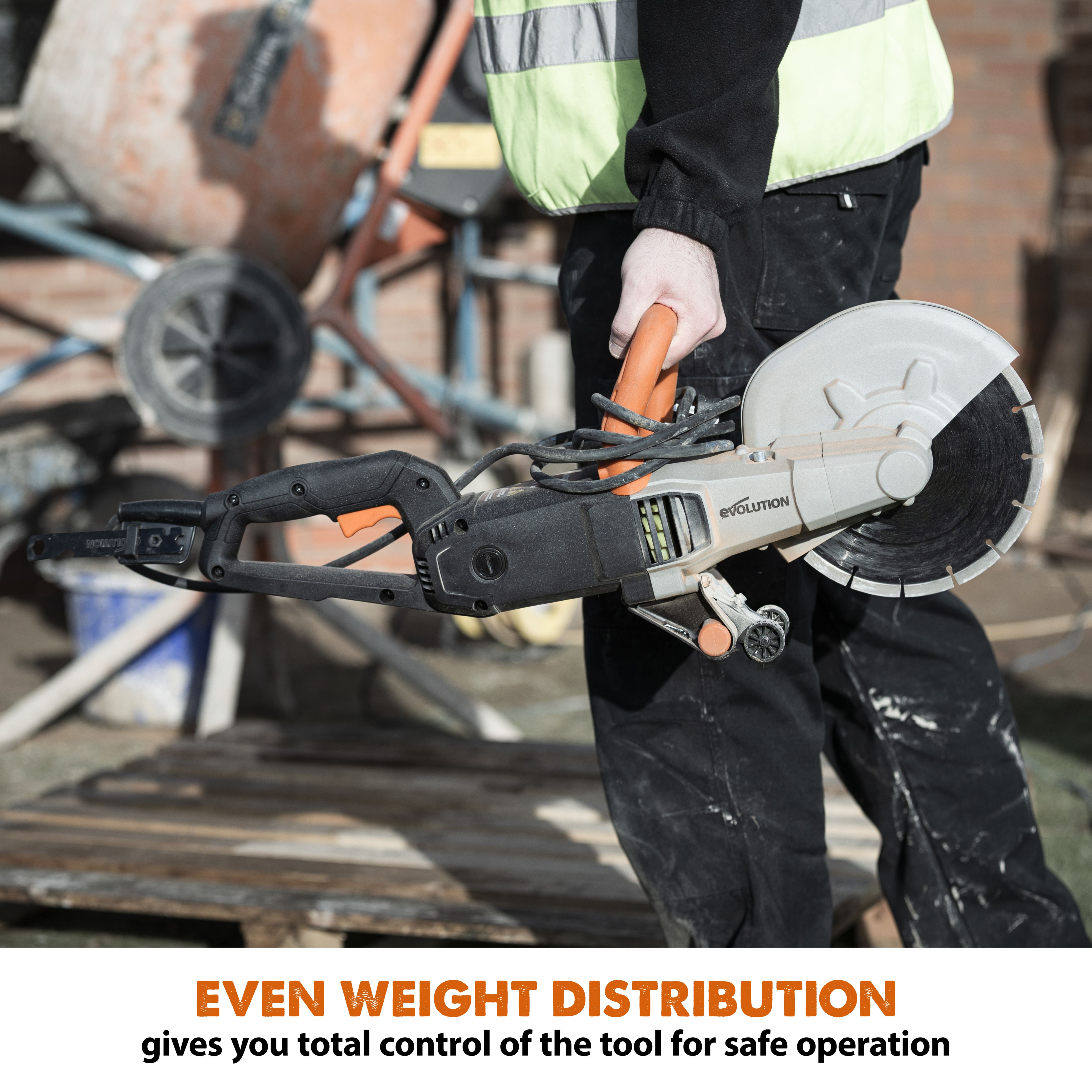 Evolution 2000W 230-240V 230mm Corded Disc cutter R230DCT