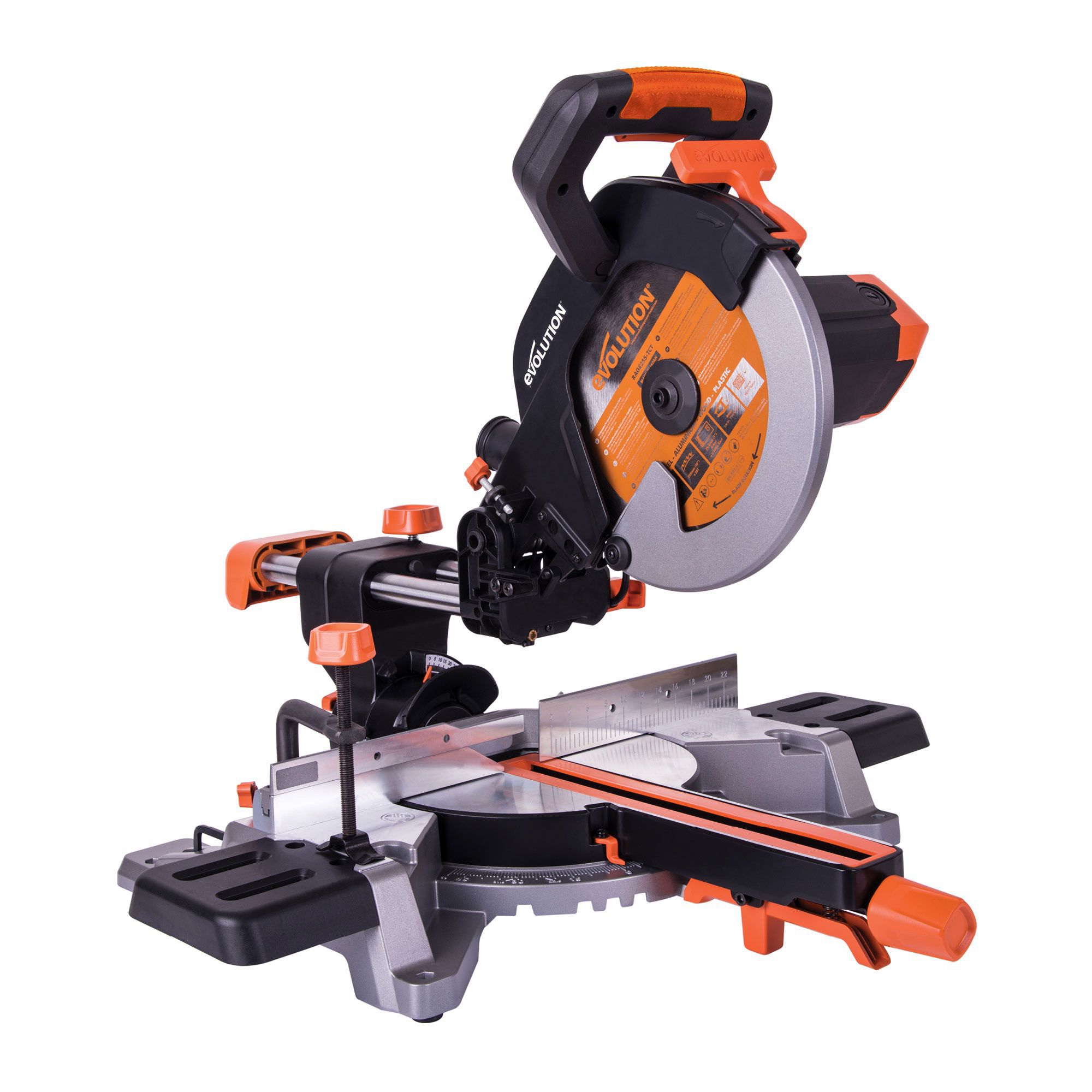 Evolution 2000W 240V 255mm Corded Sliding mitre saw R255SMS - Refurbished