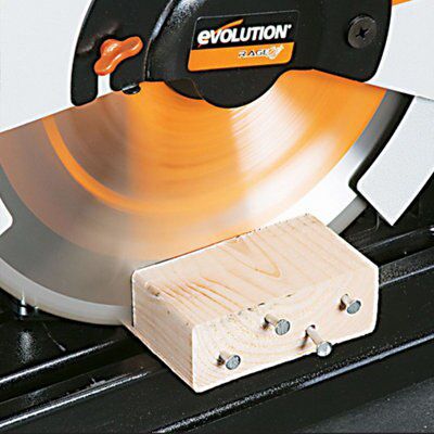 Evolution Professional 1800W 110V 355mm Corded Chop saw RAGE2
