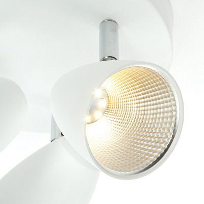 Evolve Matt White Mains-powered 3 lamp Living room Spotlight