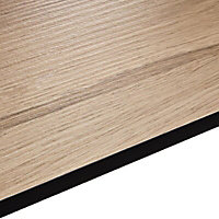 Exilis 12.5mm Pyla Wood effect Laminate Square edge Kitchen Curved Worktop, (L)950mm
