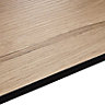 Exilis 12.5mm Pyla Wood effect Laminate Square edge Kitchen Curved Worktop, (L)950mm
