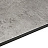 Exilis 12.5mm Woodstone Grey Stone effect Laminate Square edge Kitchen Curved Worktop, (L)950mm
