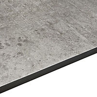 Exilis 12.5mm Woodstone Grey Stone effect Laminate Square edge Kitchen Worktop, (L)3020mm
