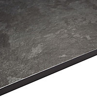 Exilis Lave black Granite effect Square edge Laminate Worktop 1.25cm x 42.5cm x 240cm